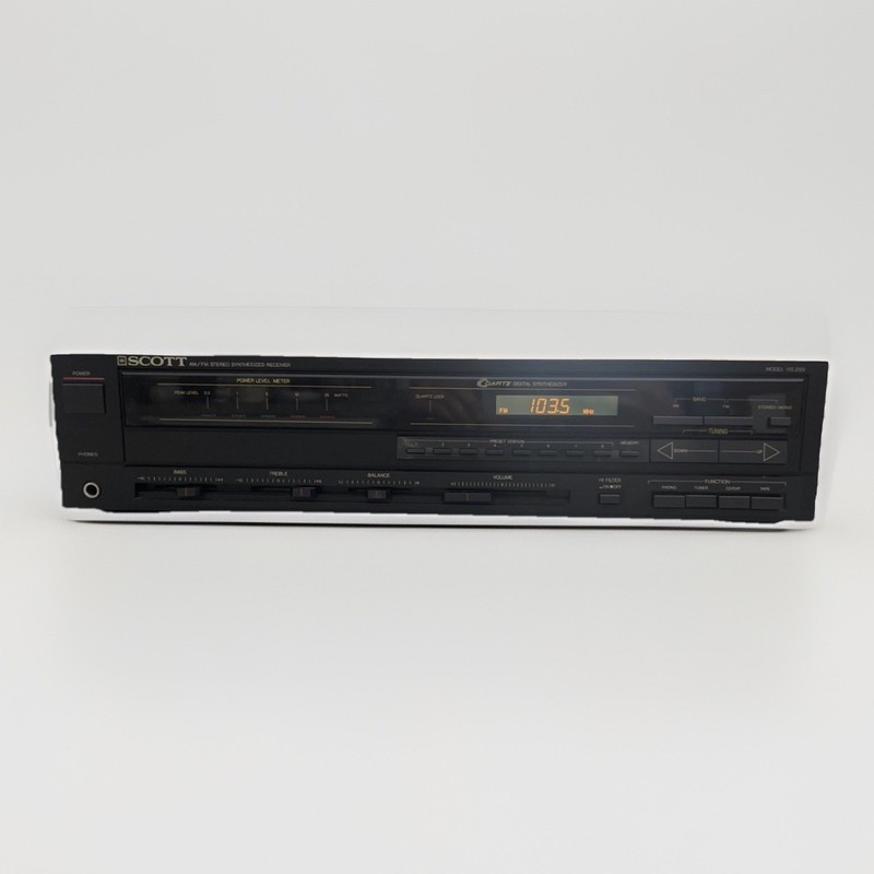 SCOTT RS250 AM/FM Quartz Digital Synthesized Stereo Receiver Tested Works