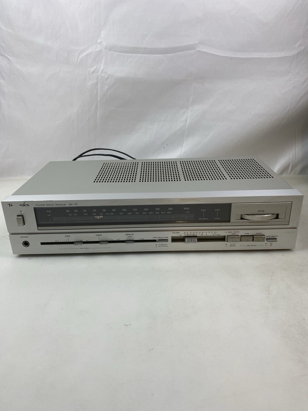 Vintage Technics SA-110 FM AM Stereo Receiver Tested Working Japan Silver gallery
