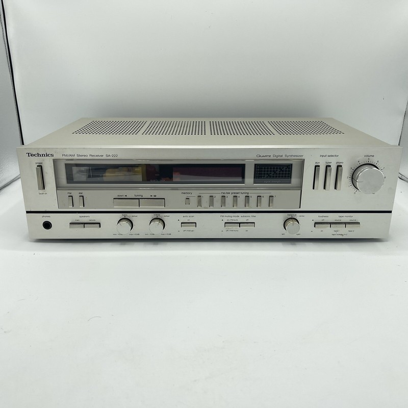 Vintage Technics SA-222 FM/AM Stereo Receiver Works!!