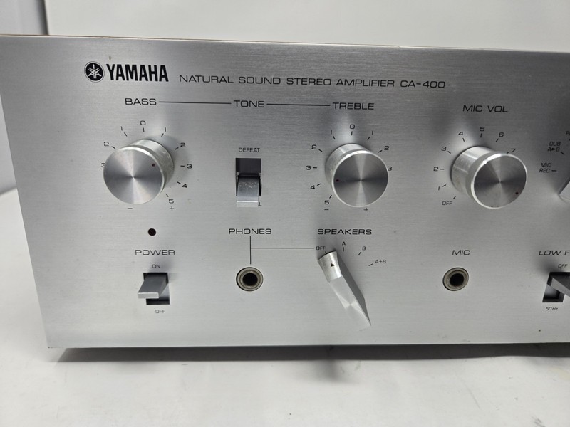 YAMAHA Natural Sound Stereo Amplifier CA-400 Tested Works Great gallery