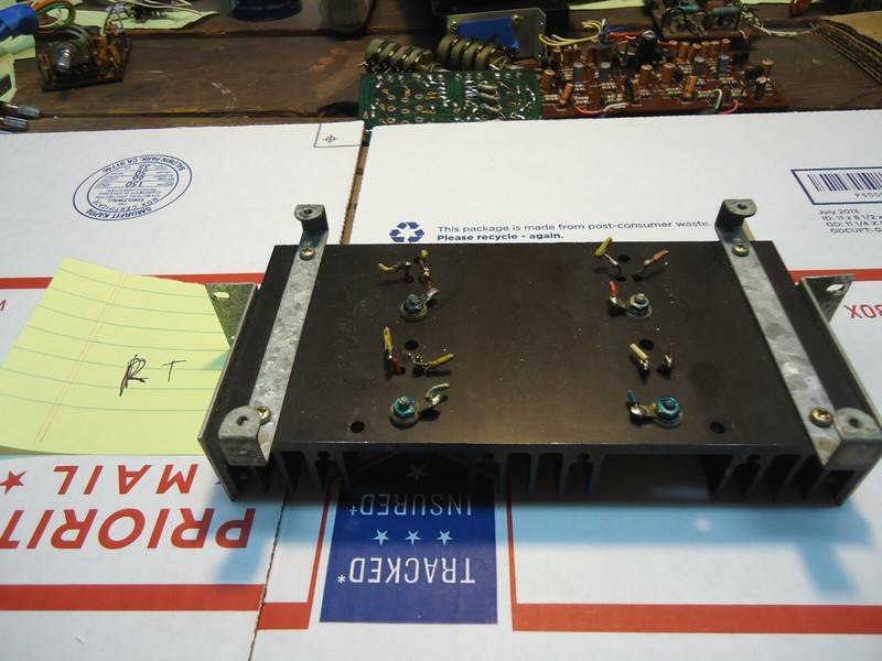Marantz 4230 Quad Receiver Parting Out Rt. Side Heatsink + Non original Outputs