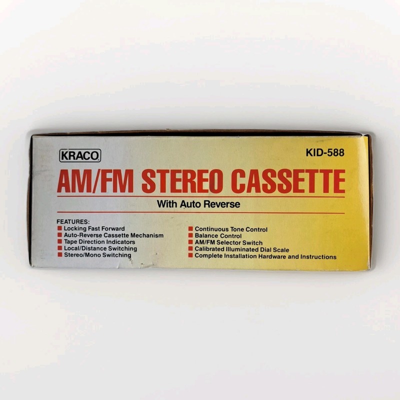 Karco AM/FM Stereo Cassette With Auto Reverse KID-B588G gallery