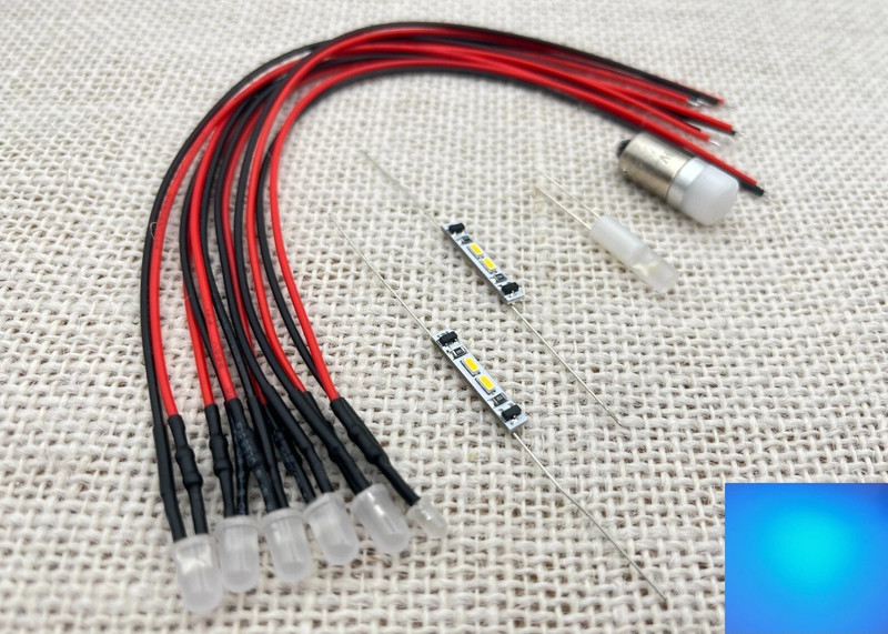 Onkyo TX-6500 MKII panel LED lamps bulbs lights BLUE upgrade kit