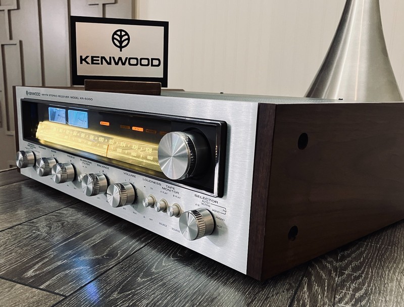 Kenwood KR5030 RECIEVER w/wood panels - Serviced/Working. New LEDs/Lamps. 60WPC gallery