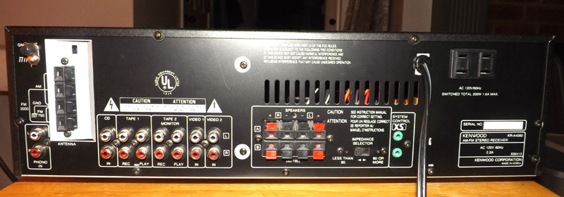 Vintage Kenwood Receiver KR-A4060 w/Remote, Unit Turns On *Not Tested* gallery