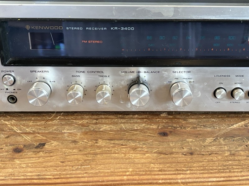 Vintage Kenwood KR-3400 Reciever. NICE Condition, Tested Working. gallery