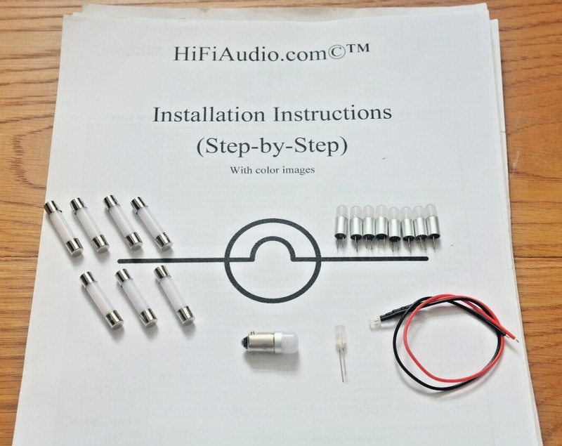 Marantz 2240 TITANIUM upgrade bulbs lights LED lamps FULL Set kit w INSTRUCTIONS