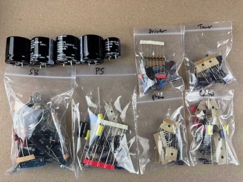 Sansui 3000A Complete Rebuild Kit High-Quality Receiver Recap Transistors