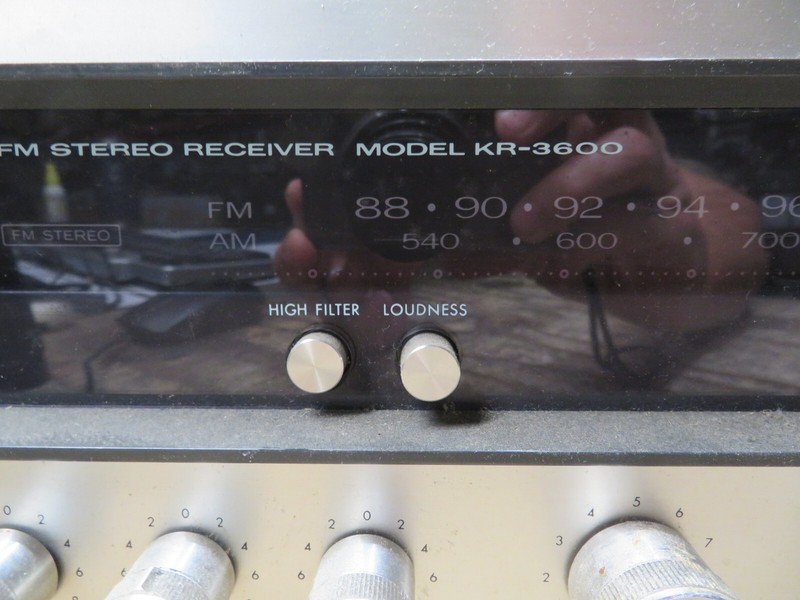 ~Vintage ~ KENWOOD AM/FM STEREO RECEIVER KR-3600 For Parts Only AS IS POWERS ON gallery