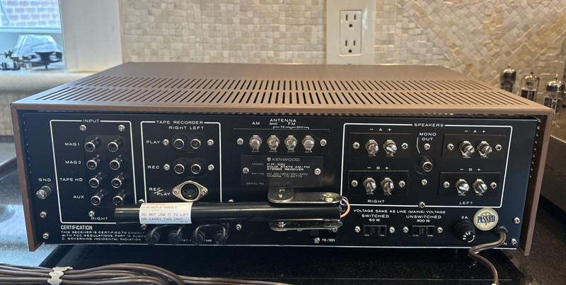 Kenwood KR-100 AM/FM Stereo Receiver 33 WPC Open Box Perfect Working Condition gallery