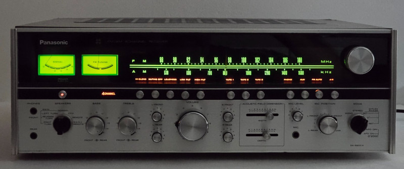 PANASONIC SA-6800X Quadrophonic Receiver 4 Channel AM/FM (Fully Tested/Working)