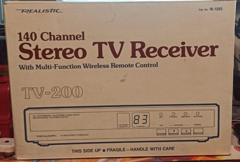 Vintage Realistic TV-200 Stereo TV Receiver Amp Model 16-1283 -AS IS-