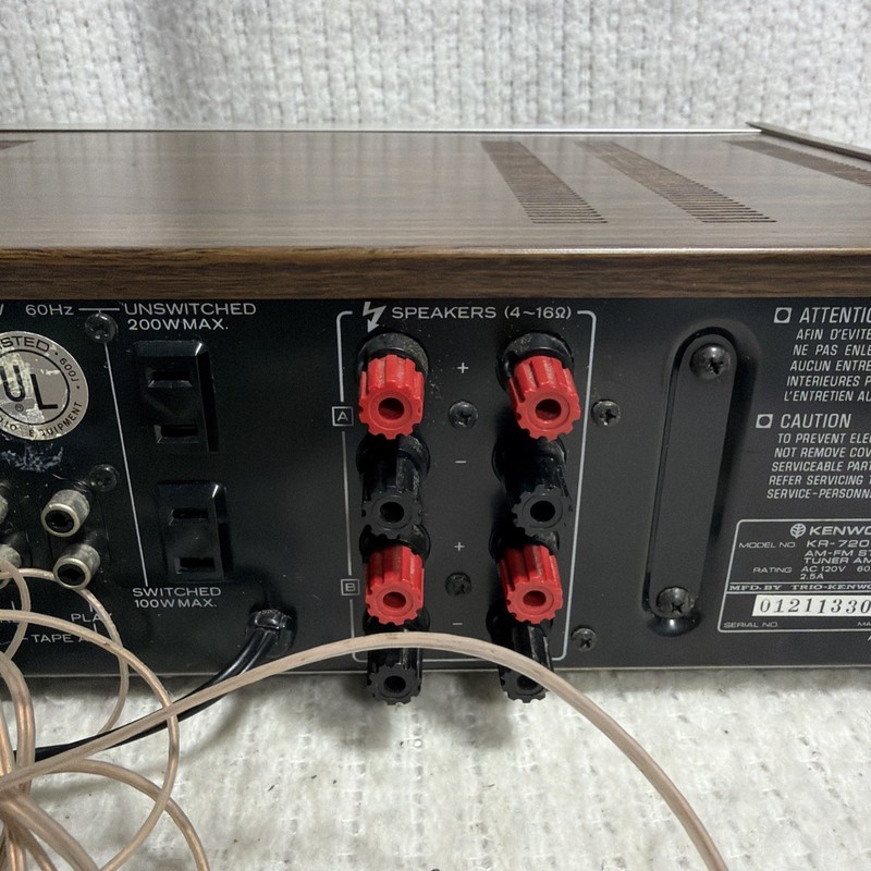 VINTAGE Kenwood KR-720 AM/FM Stereo Tuner Amplifier Receiver Tested gallery