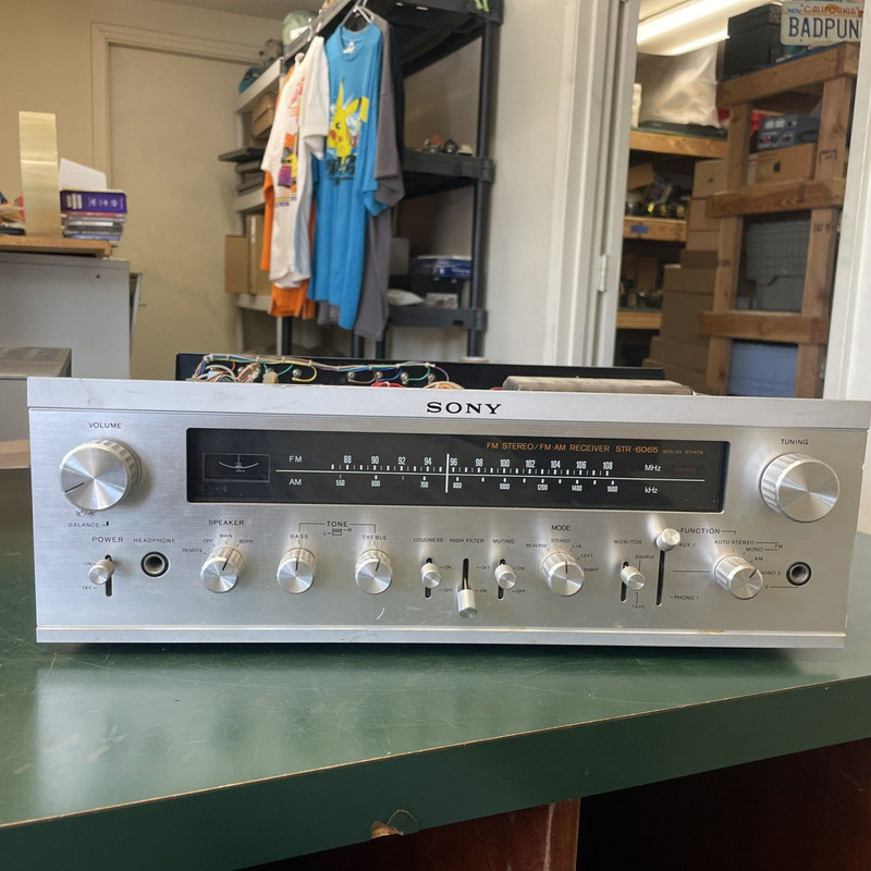 Vintage Sony STR-6065 Stereo Solid State Receiver Parts Repair