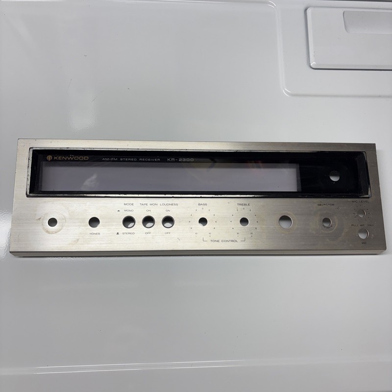 Kenwood KR-2300 AM/FM Stereo Receiver FACE PLATE & GLASS ONLY