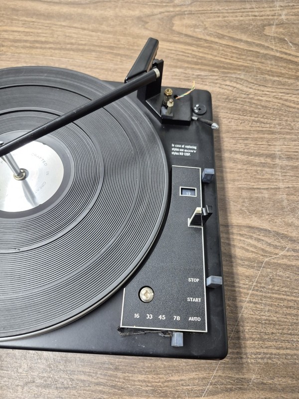 Vintage Sony HP-210 Stereo Music System BSR Turntable Parts gallery
