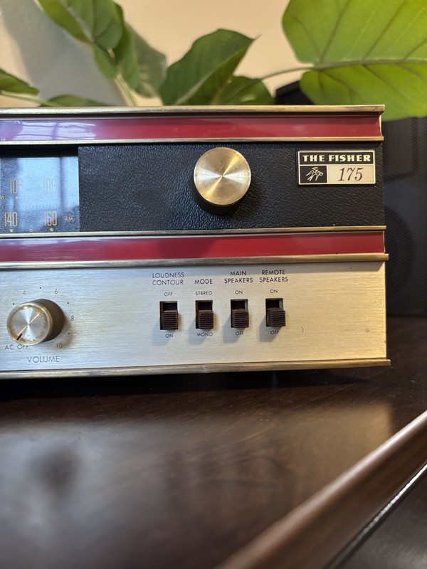 The Fisher 175-T Solid State Stereo Receiver⭐️Red Trim⭐️Working gallery