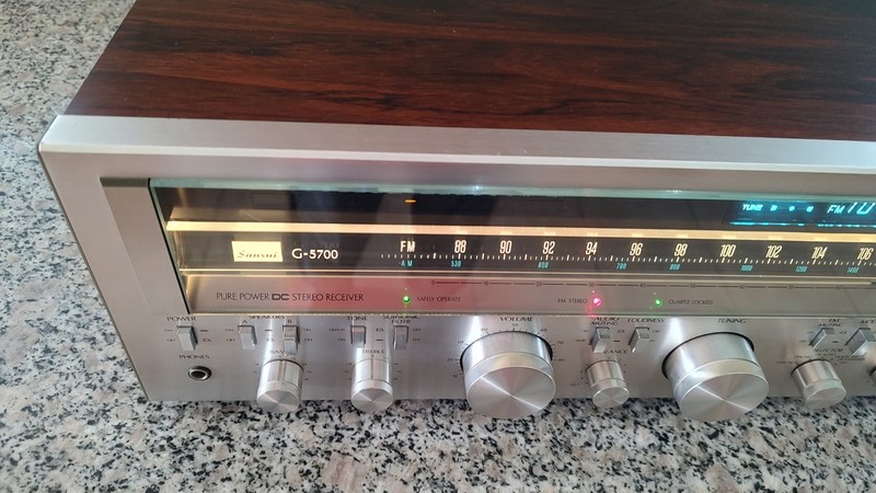 SANSUI G-5700 Pure Powe DC Stereo Rx. Cleaned & Tested Looks Good & Works Well! gallery