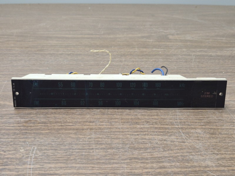 KLH Model Fifty-Five AM / FM Stereo Receiver Tuner Faceplate