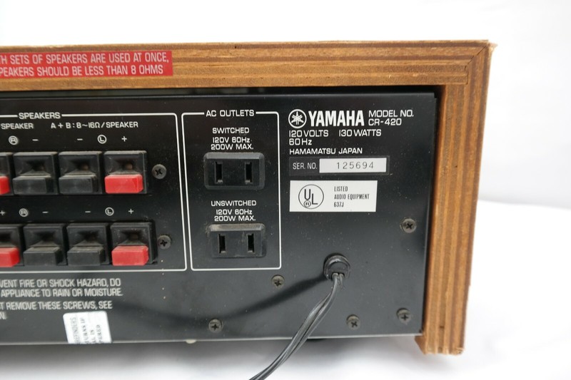 Vintage Yamaha CR-420 Stereo Receiver 120V 130W 60 Hz REPAIR Needed T5 gallery
