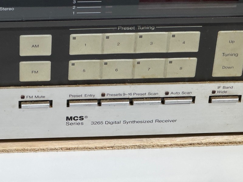 MCS Modular Component Systems AM/FM Tuner Stereo Receiver Model 3265 Sold AS-IS gallery