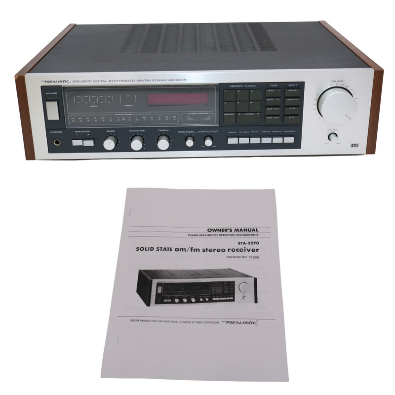 Realistic STA-2270 Stereo Receiver AM/FM Vintage Digital Synth Tested