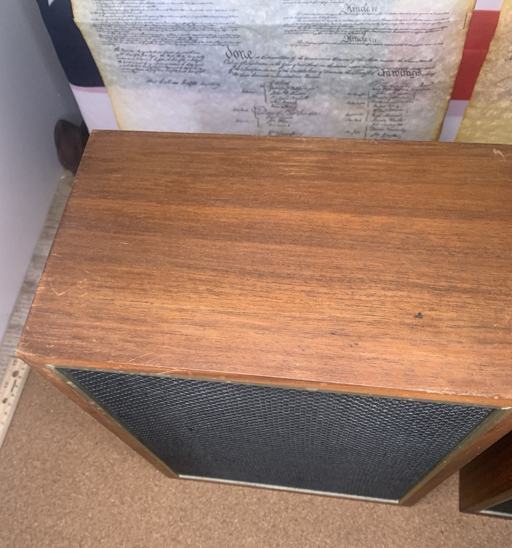 1970's "The Broadmoor" Wood Stereo Receiver & 8 Track Tape Player, and Speakers gallery