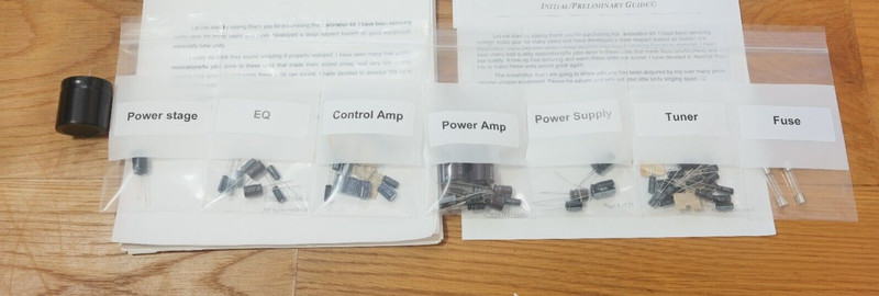 Pioneer SX-626 PARTIAL rebuild restoration recap upgrade kit filter capacitor