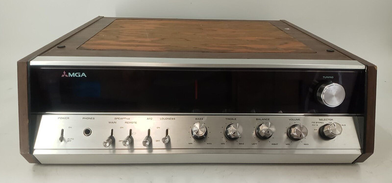 Mitsubishi SK-16 MGA 873G Modified Stereo Receiver For Parts *AS-IS* EB-15013