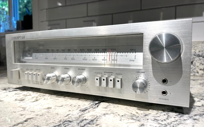 CONCEPT 2.5 Vintage 70's AM/FM Stereo Receiver w/Wood Case Japan Serviced w/LEDs gallery