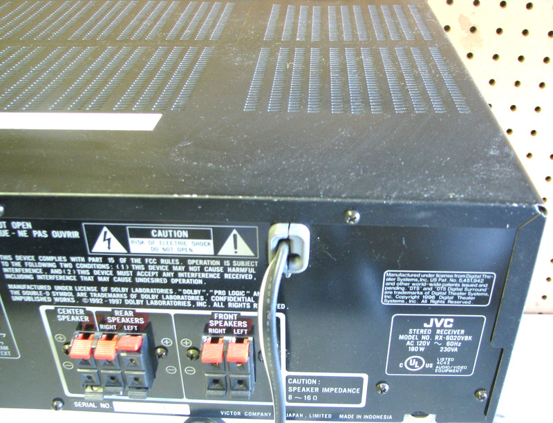 Vintage JVC RX-6020V AUDIO/ VIDEO CONTROL STEREO RECEIVER... Powers up/ Lights gallery