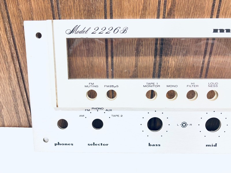 Marantz 2226B Original Faceplate w/ dial window glass in good condition gallery