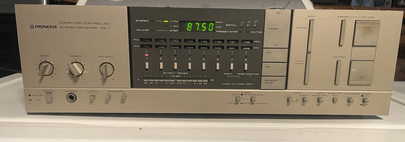Vintage Pioneer SX7 SX-7 Computer Controlled Stereo Receiver 300W Japan Working gallery