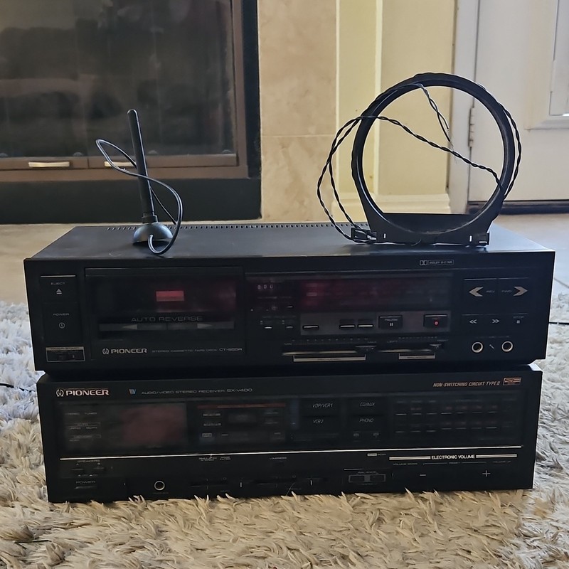Pioneer SX-V400 Stereo Receiver SX-V400 & CT-S55R Cassette Deck CT-S55R MPN