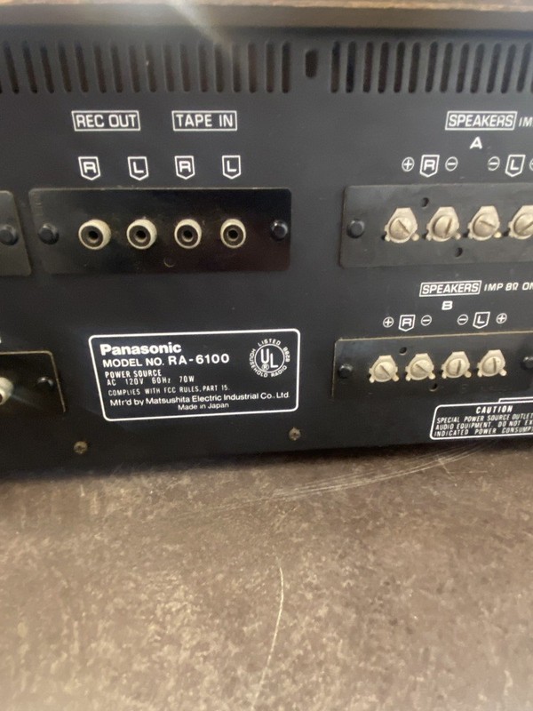 Panasonic Model RA-6100 AM FM Stereo Integrated Receiver gallery