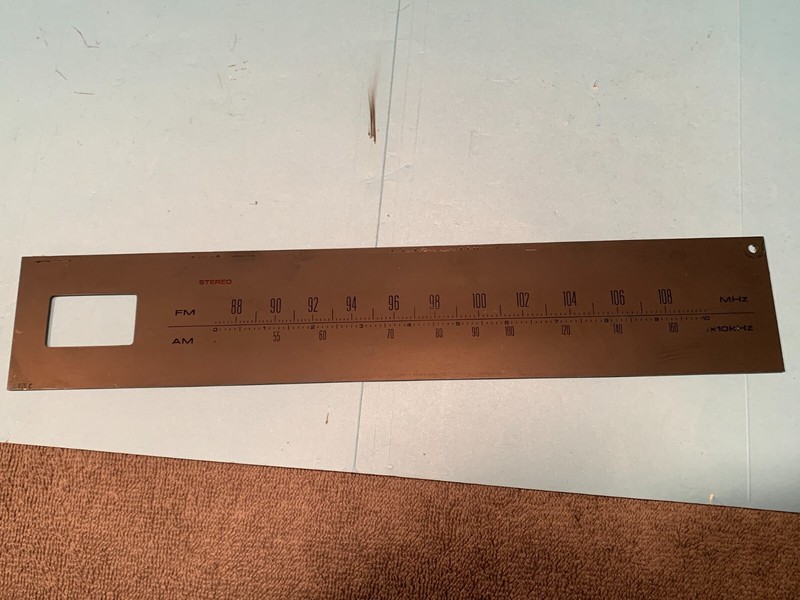 PIONEER SX-434 Stereo Receiver Parting Out Dial Plastic