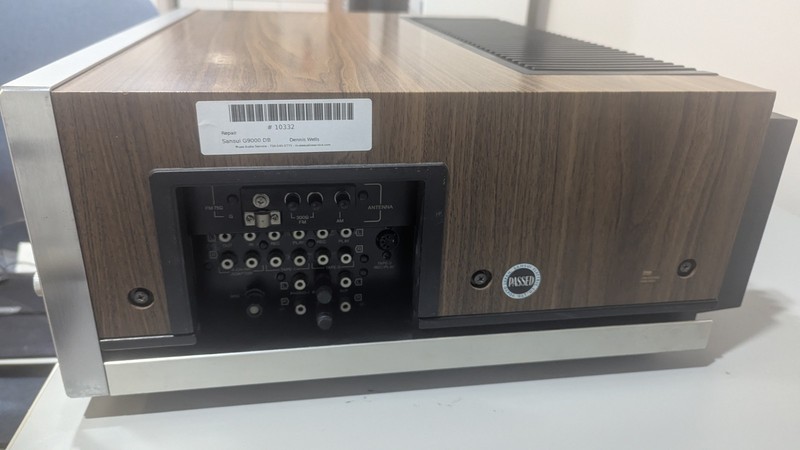Sansui G-9000DB Vintage Stereo Receiver Silver Face Wood Case gallery