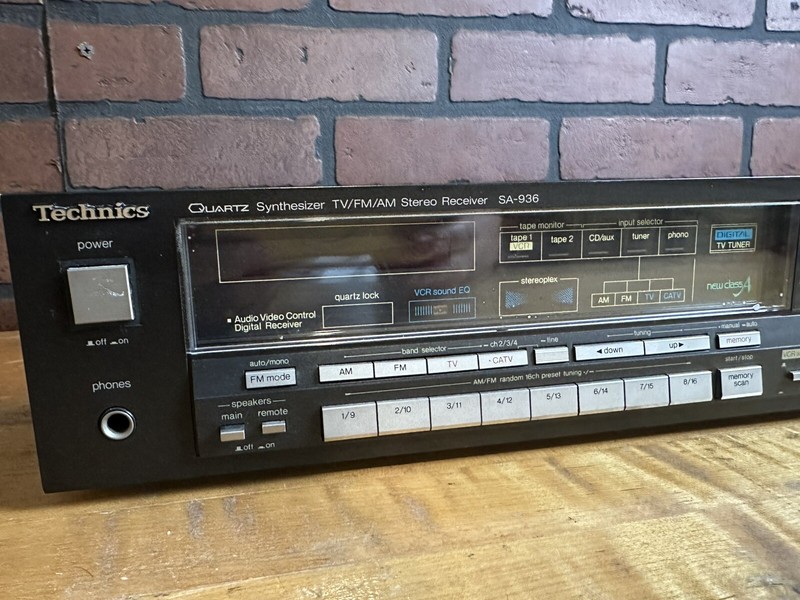 Technics Synthesizer Stereo Receiver SA-936 Vintage Parts gallery
