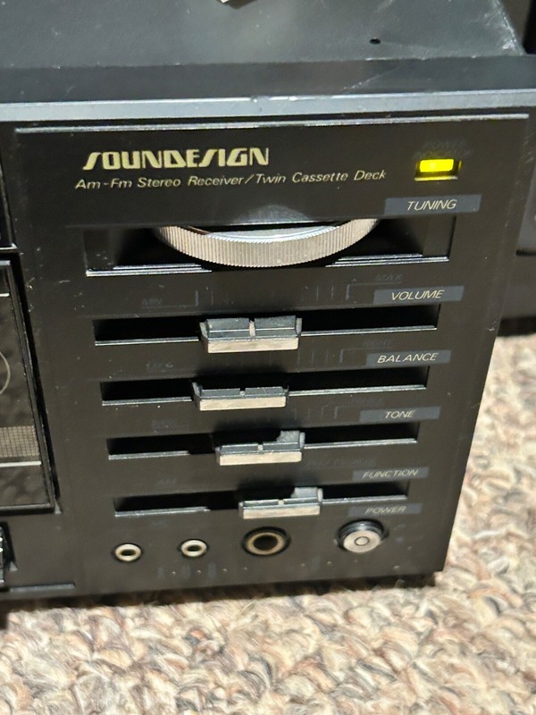 Vintage Sound Design Turntable Dual Cassette Stereo Record Player 6821M VIDEO! gallery