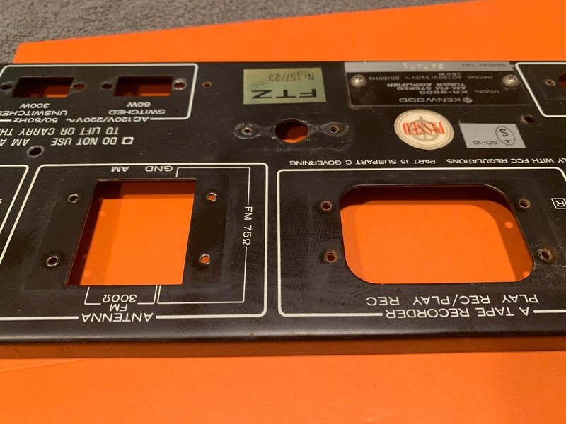 Kenwood KR-5200 Stereo Receiver Parting Out Rear Panel gallery