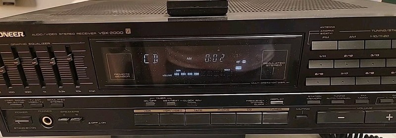 Vintage Pioneer VSX-2000 A/V Stereo Receiver, 50W Per Channel w/Remote Control gallery