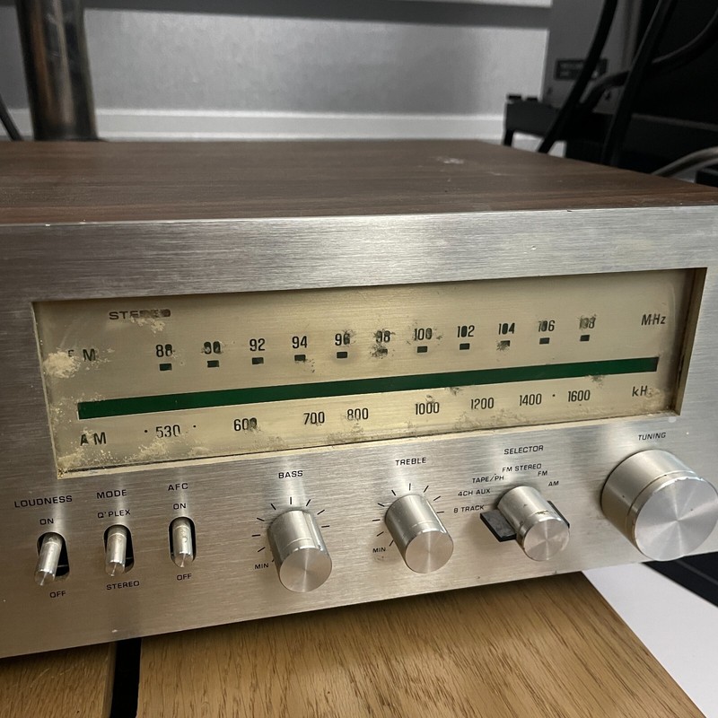 Panasonic 8 Tracks Stereo Receiver EQ tested working 4 channel amp mod. RE8420 gallery