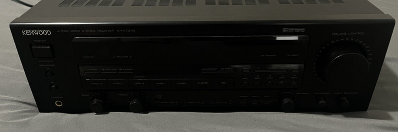 Vintage Kenwood KR-V7040 Stereo Receiver With Remote Fully Tested And Cables gallery