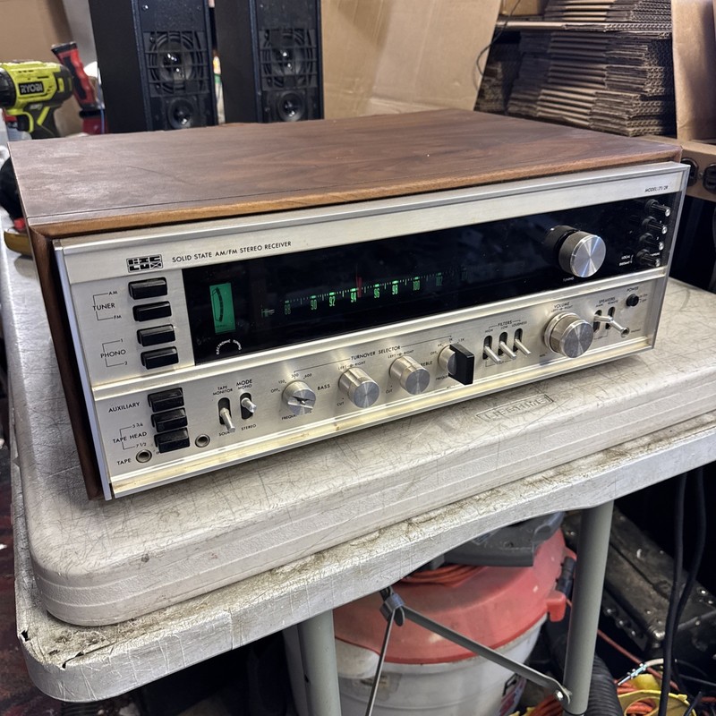 1970s Luxman BIC LUX 71/2R Receiver monster Stereo Audiophile w/ Wood Cabinet