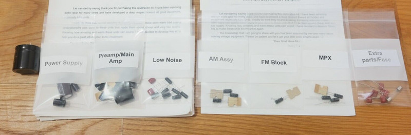 Harman Kardon 230A receiver restoration kit service recap capacitor rebuild