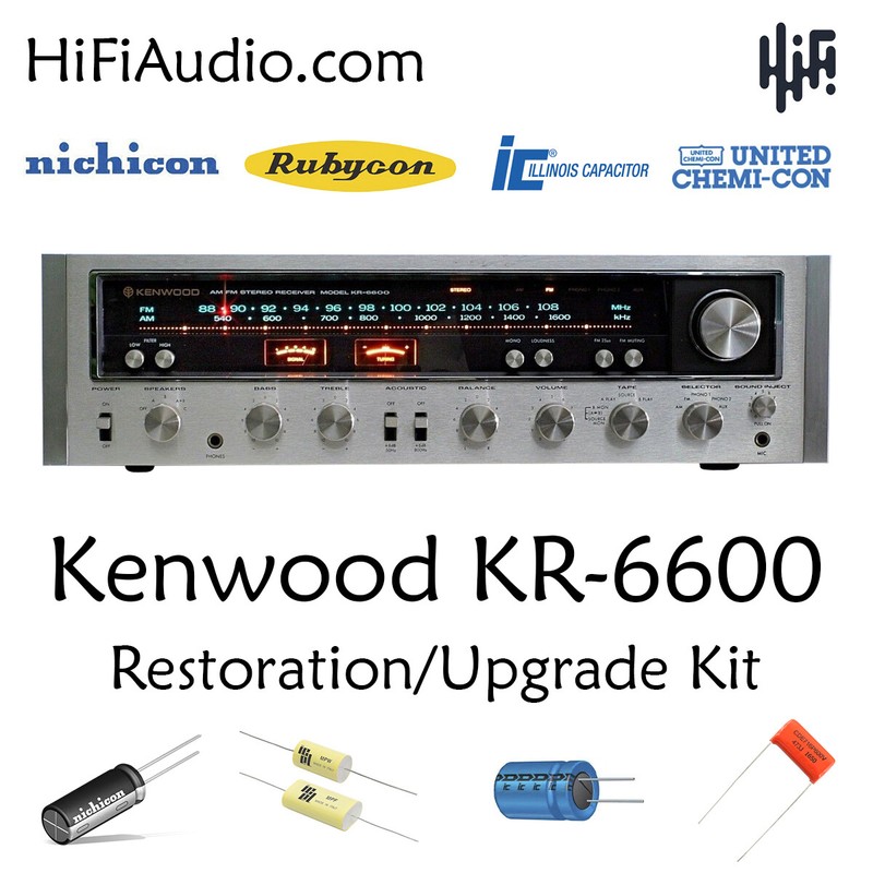 Kenwood KR-6600 KR-6060 restoration recap upgrade kit repair filter capacitor