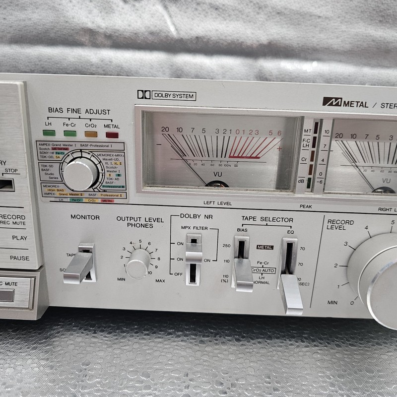 AIWA AD-M700U 3HEAD Metal Stereo Cassette Deck M700 Player Tested *See Video* gallery