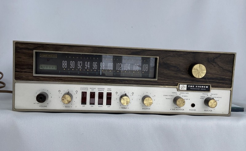 Vintage The Fisher 500-T FM Stereo Receiver, Transistor Series WORKING