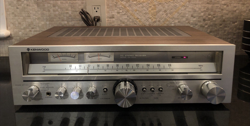 Kenwood KR-4010 DC Stereo AM/FM Receiver Open Box perfect working condition