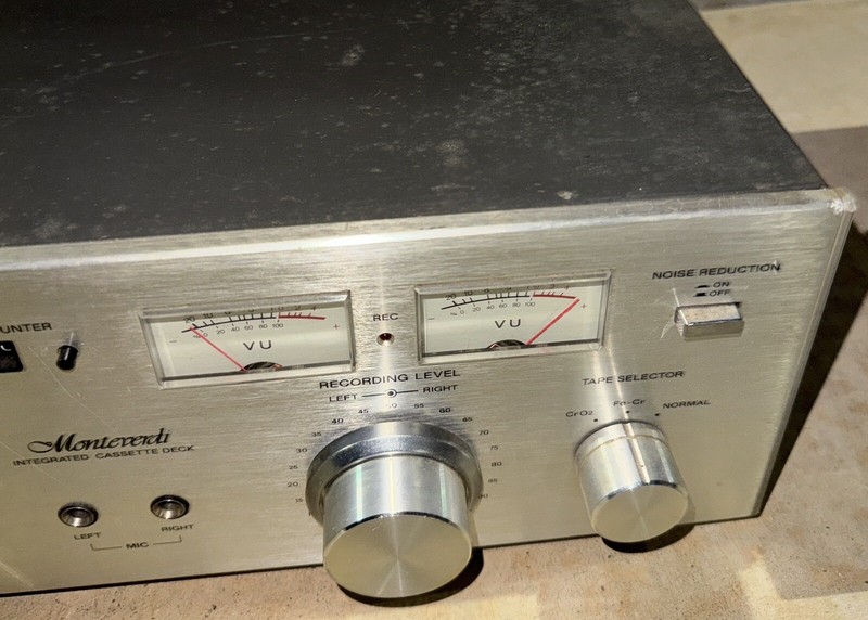 MONTEVERDI H240 INTEGRATED CASSETTE DECK - VINTAGE FOR PARTS POWERS ON! gallery
